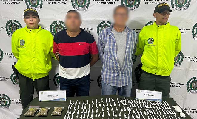 Dos personas por el delito de fabricación, tráfico y porte de estupefacientes