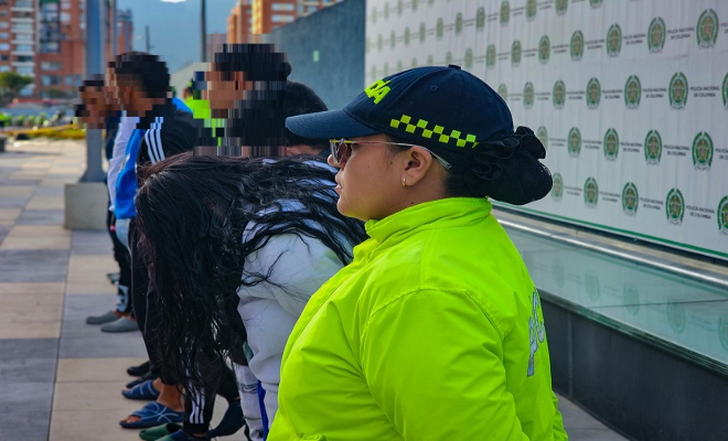 Tras las rejas, 11 delincuentes que se dedicaban al tráfico de estupefacientes en entornos escolares de Bogotá