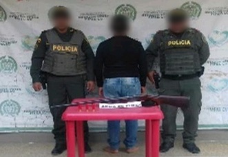 Se incautaron cinco armas de fuego con munición