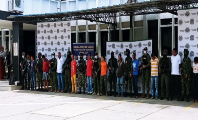 27 capturados integrantes del clan del golfo