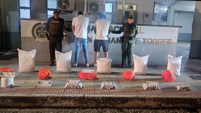 Capturados con material explosivo SETRA