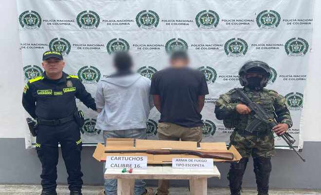 La Policía Nacional, en el marco del plan choque ‘seguridad 360’ gracias a la comunidad, logró la captura de dos sujetos