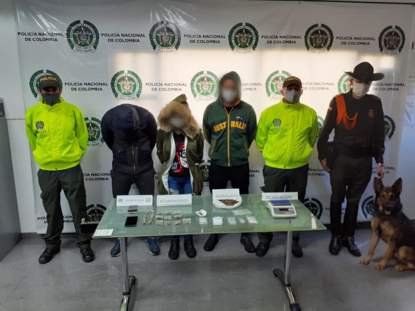 Capturados en Villa de Leyva por tráfico de estupefacientes