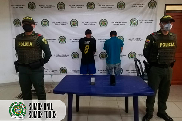 Capturados por el delito de hurto en Puerto Carreño