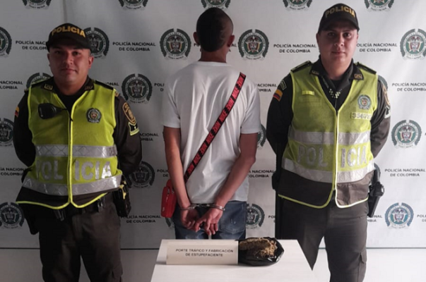 Dos ciudadanos fueron capturados en flagrancia por tráfico, fabricación o porte de estupefacientes