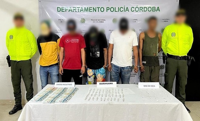 Capturadas cinco personas e incautación de estupefacientes