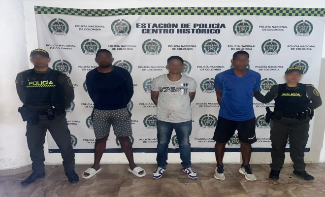 Dos extranjeros y un connacional capturados por violencia contra servidor público, durante controles en espacio público