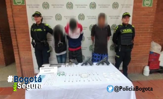 Capturados por porte ilegal de arma de fuego 