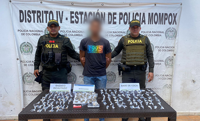 En el procedimiento se le encontró más de 140 dosis de estupefacientes