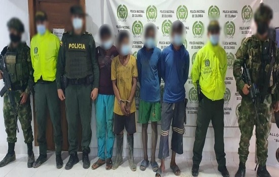 Capturan a cuatro hombres y destruyen 19 motores utilizados para la minería ilegal en Ayapel