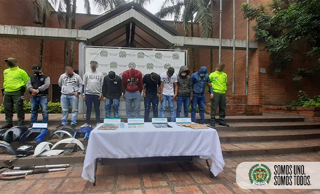 capturas grupo delicuencial los haladores