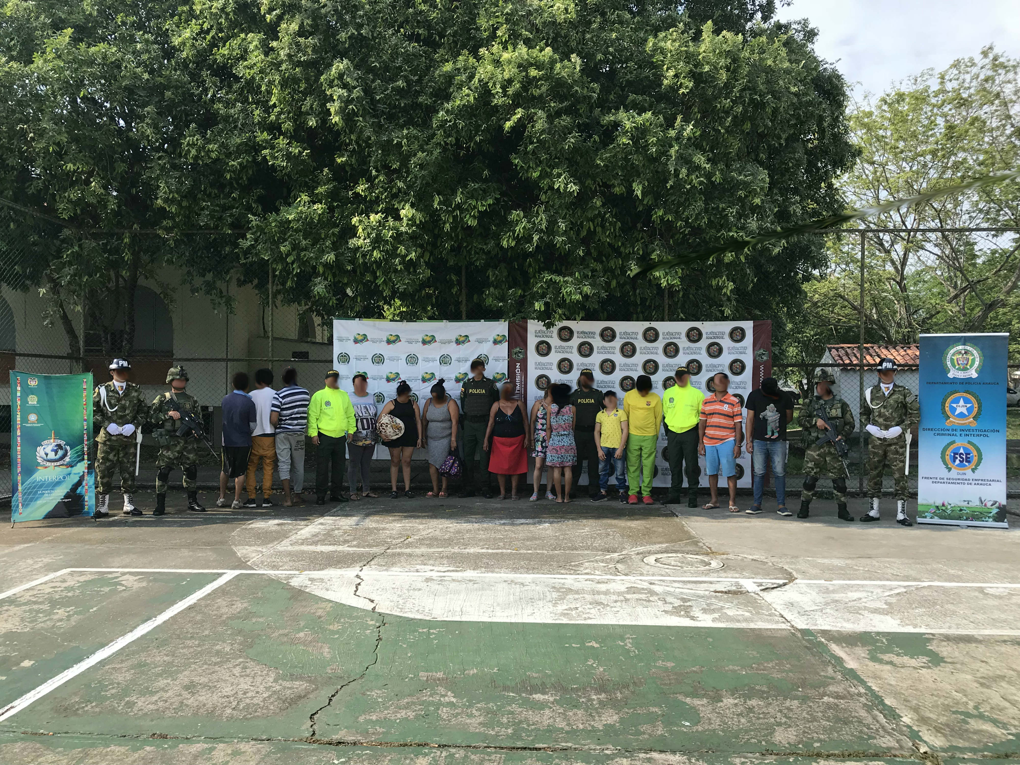 14 personas capturadas por trafico de estupefacientes en arauca