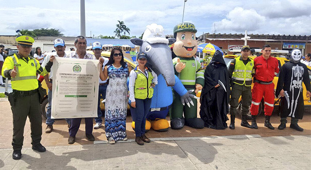La Policía Nacional-realizó-la-‘caravana-de-la-seguridad vial’-en el Meta