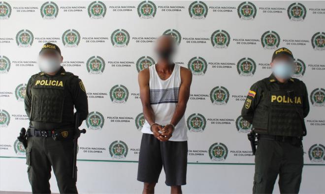 Ciudadano capturado en flagrancia por el delito de homicidio