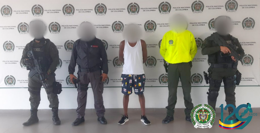 Capturado hombre de 24 años de edad por los delitos de homicidio y fabricación, tráfico, porte o tenencia de armas de fuego, accesorios, partes o municiones