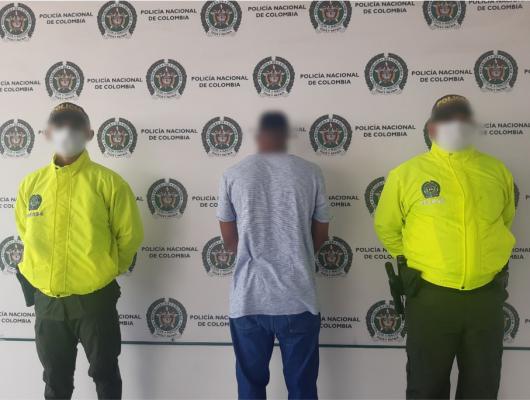 Por los delitos de porte y legal de arma de fuego y lesiones personales capturado hombre de 24 años de edad