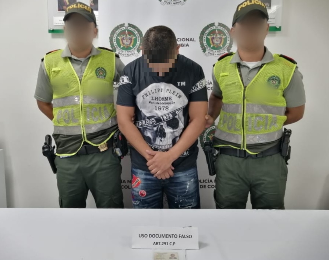 Ciudadano capturado por el delito de falsedad material en documento público