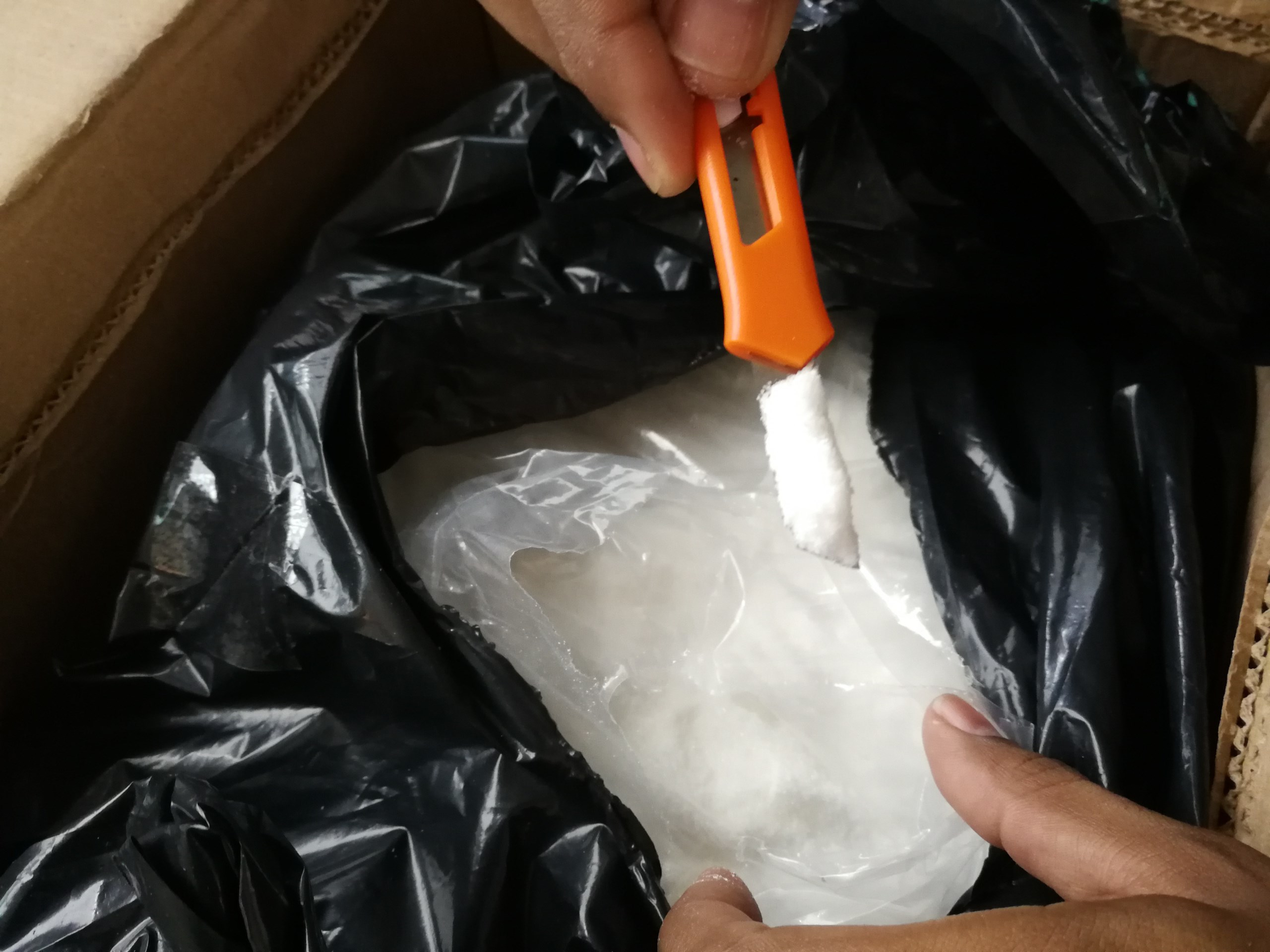 narcótico fue enviado como encomienda 