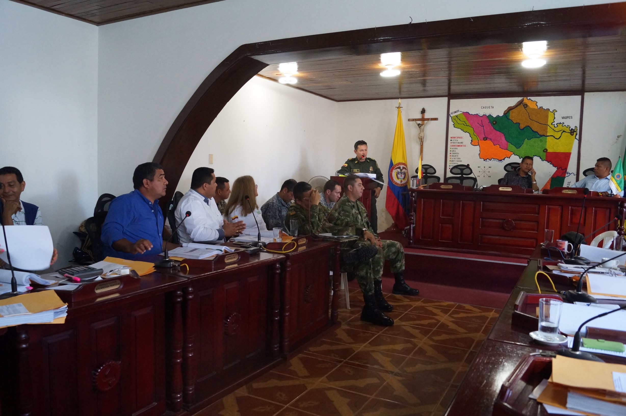 Ante asamblea departamental la policía presenta balance de seguridad 