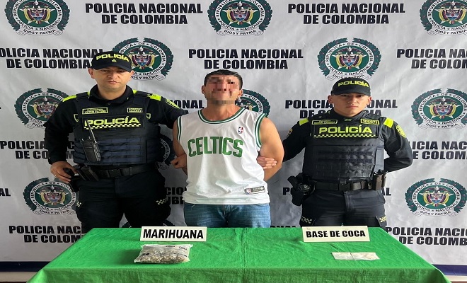 Un hombre es capturado en el municipio de Calarcá con estupefacientes