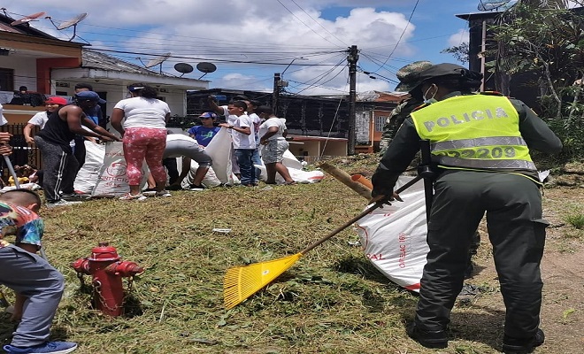 Con jornada de ornato, aseo y ‘olla comunitaria’ compartimos con comunidad del barrio niño Jesús