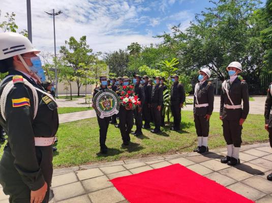 Policía Tolima conmemoró el día Nacional de la memoria y la solidaridad con las víctimas del conflicto interno