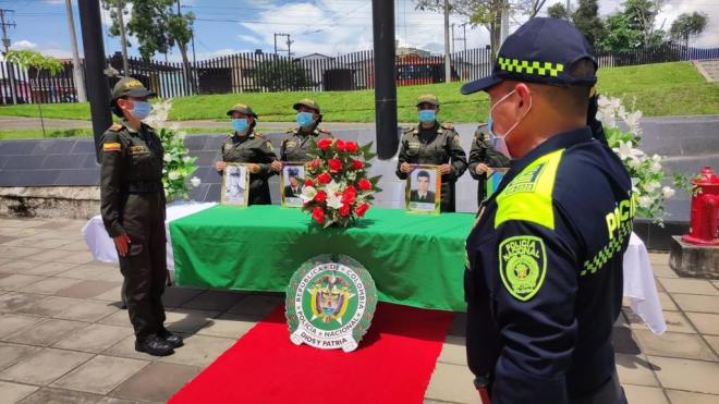 Policía Tolima conmemoró el día Nacional de la memoria y la solidaridad con las víctimas del conflicto interno