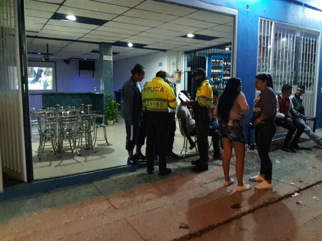 Control menores en establecimientos de Chiquinquirá