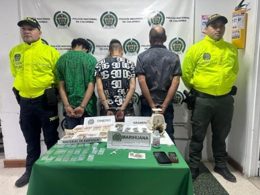 Tres presuntos expendedores fueron capturados