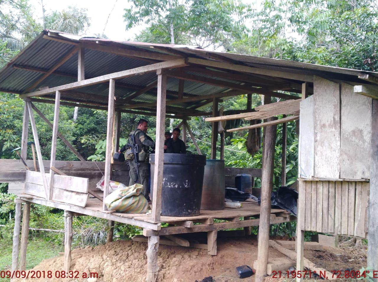 Destruidos-tres-laboratorios-para-la-producción-de-cocaína-el-del-sur-del-país