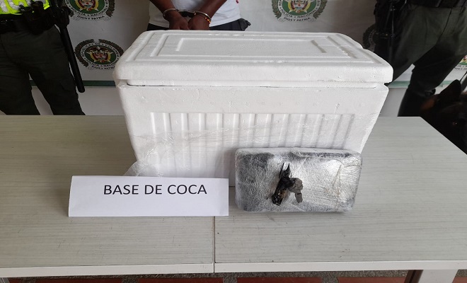 Detectamos encomienda con cocaína en el aeropuerto de Quibdó.