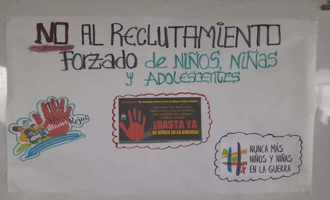 celebración día internacional contra el reclutamiento infantil