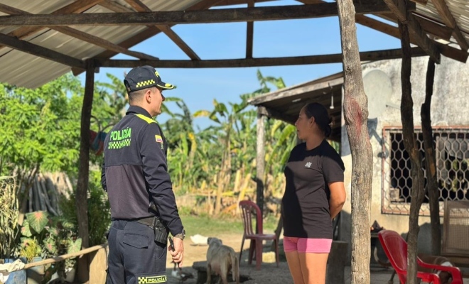comandante del Tercer Distrito de Policía Magangué cercanía con la comunidad