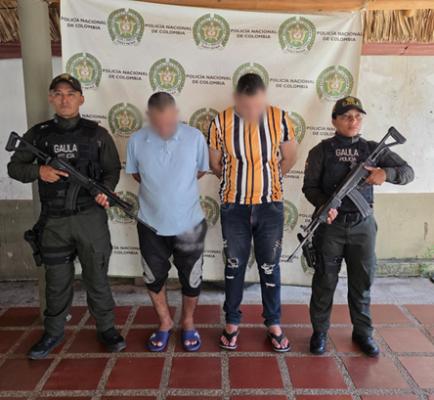 Capturado alias “El veneco” y alias “El viejo” en Pijiño del Carmen