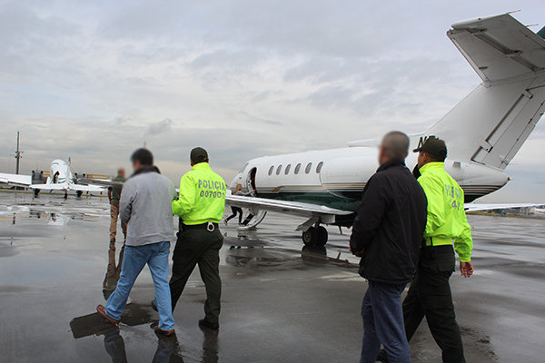 OCN INTERPOL Colombia extraditó a  nueve personas por narcotráfico