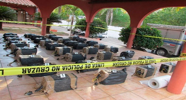 En operaciones trasnacionales fueron incautadas más de tres toneladas de cocaína