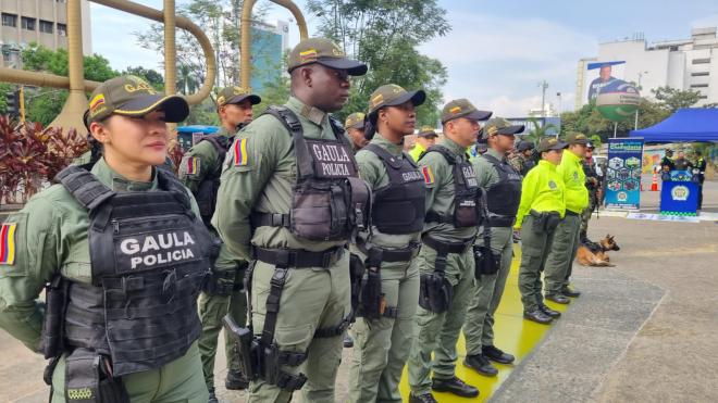 Dispositivos de seguridad para la celebración de Día de Amor y Amistad en Cali