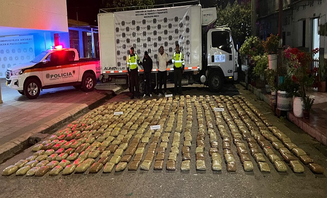 Golpe al narcotráfico: dos hombres capturados, con más de 490 kilos de marihuana