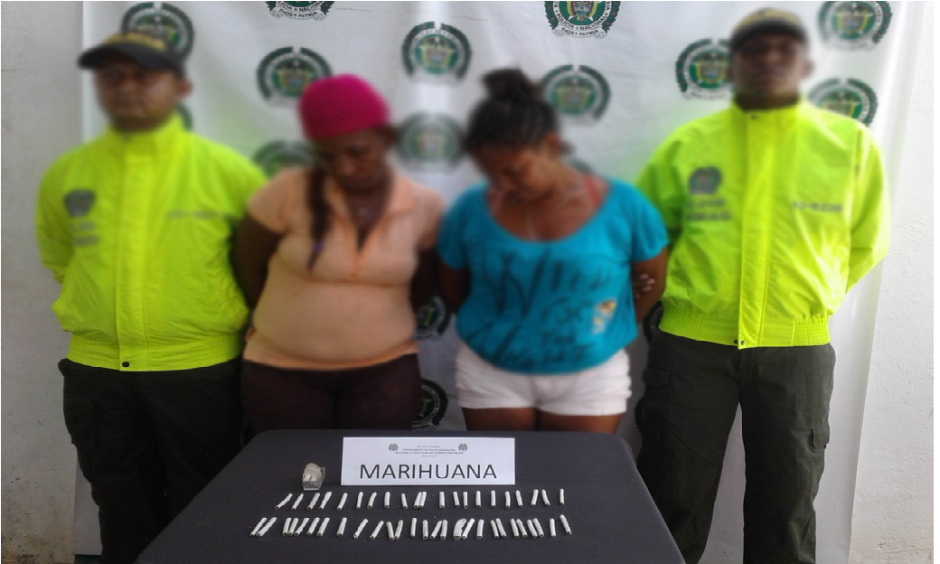 capturadas-mujeres-trafico estupefacientes-pivijay-SIJIN