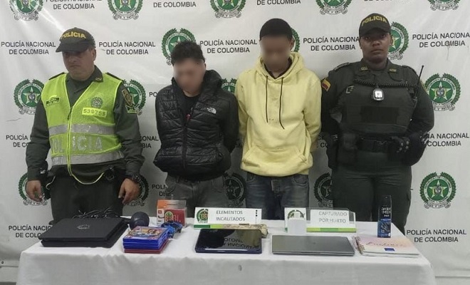 Dos capturados por hurto a una residencia en itagui
