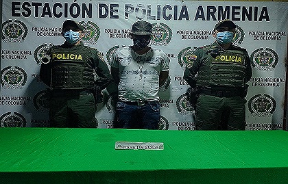 Captura en flagrancia de un hombre de 35 años de edad