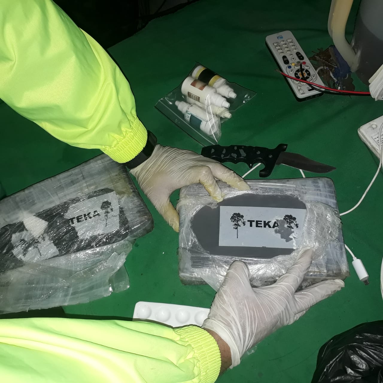 19 paquetes tenían en su poder 