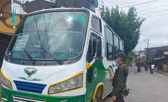 Efectuamos “plan buseta” en la zona norte de Quibdó