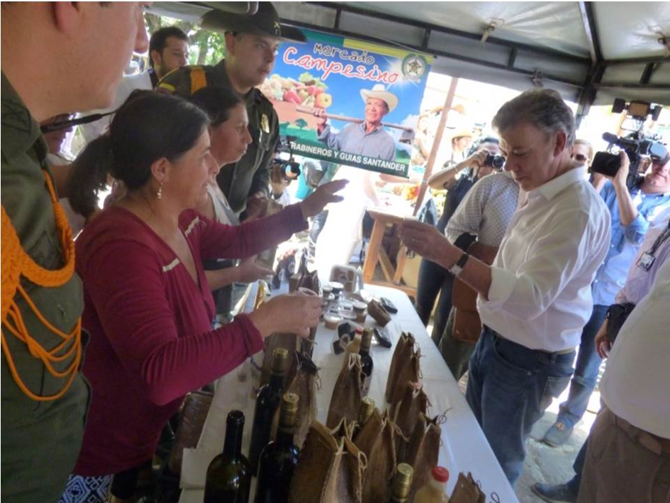 El grupo de técnicos agropecuarios de Santander, acompaña a la comunidad a desarrollar sus proyectos productivos