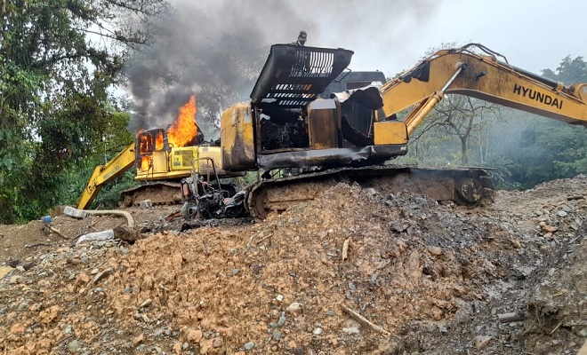En el corregimiento de Tutunendo Chocó intervenimos dos entables mineros. 