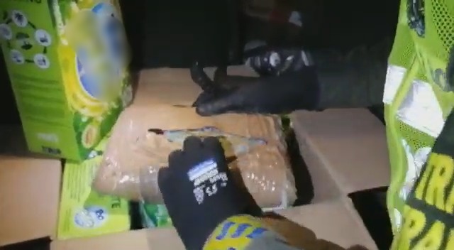 Incautación de estupefacientes en encomiendas