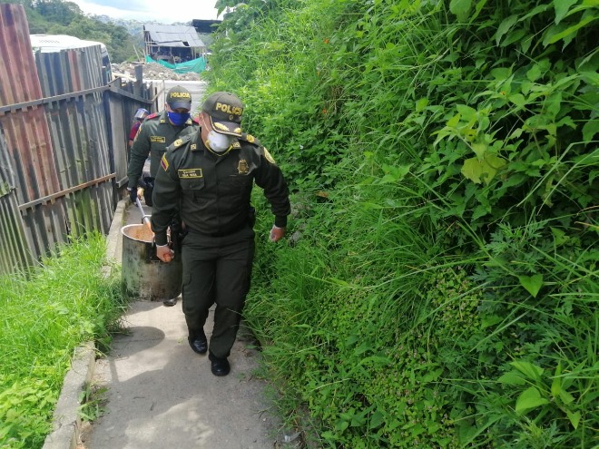 La Policía en Manizales comprometida ante la emergencia sanitaria