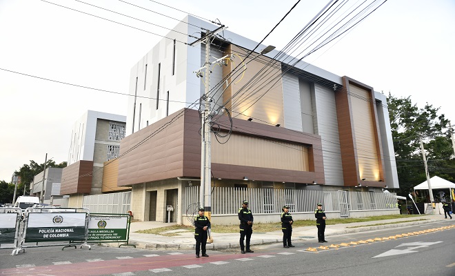 Entrega estación de policía guayabal