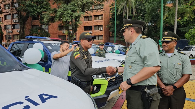 Entrega por parte del señor coronel Jeison Freddy Sora J1 DEMET