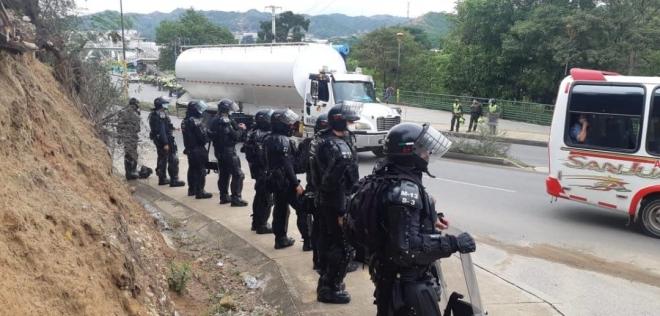 Dado de alta patrullero Cristian Calder&oacute;n del ESMAD